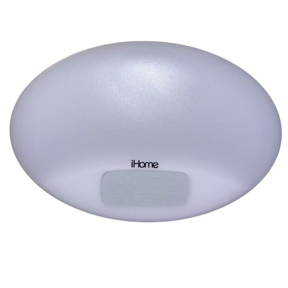 iHome Zenergy iZBT3 Sleep Therapy Machine White Noise Light Alarm Clock w/USB - Picture 1 of 6